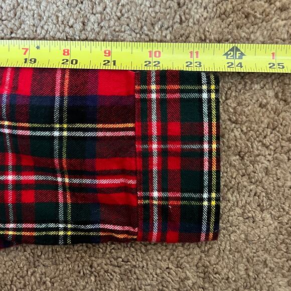 L.L. Bean Womens Scotch Plaid Flannel M Red Holiday Christmas Classic Cabincore - Picture 8 of 8